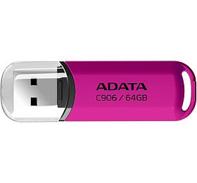 A-Data ADATA Flash Disk 64GB C906, USB 2.0, růžová (AC906-64G-RPP)