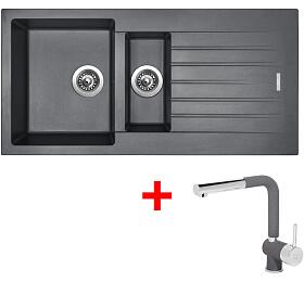 Sinks PERFECTO 1000.1 Titanium + Mix 3 P GR