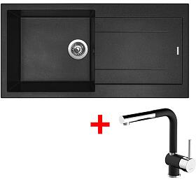 Sinks AMANDA 990 Nanoblack+MIX 3 P Nanoblack