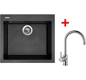 Sinks CUBE 560 Metalblack + Vitalia