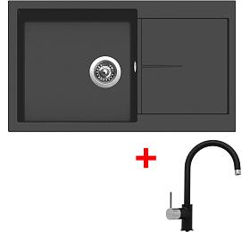 Sinks INFINITY 860 Pureblack + Vitalia GR