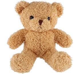 Teddies Medvd/medvdek ltkov 30cm bov kudrnat