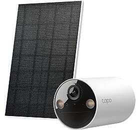 TP-Link Tapo C410 KIT venkovn kamera, solrn panel (3MP, 2K QHD, 1296p, IR 9m, WiFi, micro SD card, IP65)