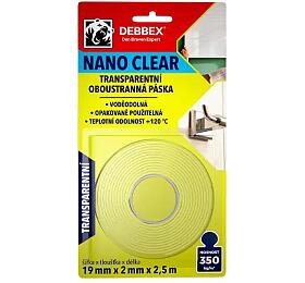 NANO pska 19mm x 2,5m DEBBEX oboustrann DEN BRAVEN