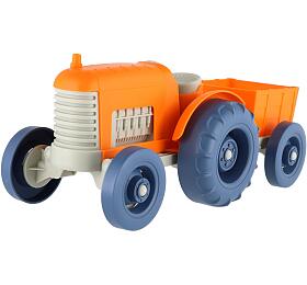 Teddies Traktor s vlekem plast 31cm na voln chod