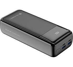 Powerbank GoGEN 30000mAh, USB-C PD 65W, QC 22,5W, LCD - ern