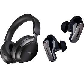 SET Bezdrtov sluchtka BOSE QuietComfort Ultra, ern + Bezdrtov sluchtka BOSE QuietComfort Ultra Earbuds, ern