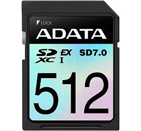 A-Data ADATA SDXC karta 512GB Express, PCIe Gen3, UHS-I, C10, V30, (R:800/W:700 MB/s) (ASD512GEX3L1-C)