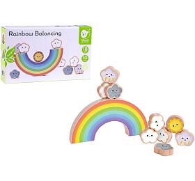 Teddies Hra balann duha s mrky devo 10ks v krabice 20x12x4,5cm 18m+