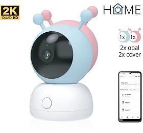 iGET HOME Camera CS2 Baby - WiFi 2K IP kamera a chvika, non vidn, audio, 2x obal, teplota (75020825)