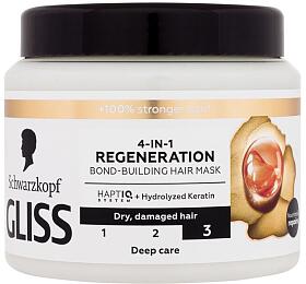 Maska na vlasy Schwarzkopf Gliss Regeneration, 400 ml (4-in-1 Hair Mask)