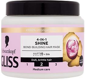 Maska na vlasy Schwarzkopf Gliss Shine, 400 ml (4-in-1 Hair Mask)