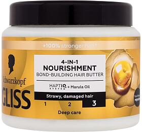 Maska na vlasy Schwarzkopf Gliss Nourishment, 400 ml (4-in-1 Hair Butter)