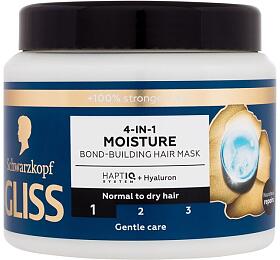 Maska na vlasy Schwarzkopf Gliss Moisture, 400 ml (4-in-1 Hair Mask)