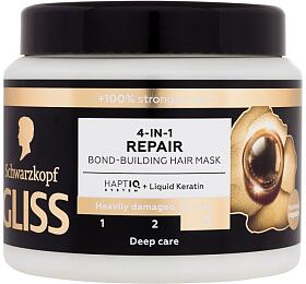 Maska na vlasy Schwarzkopf Gliss Repair, 400 ml (4-in-1 Hair Mask)