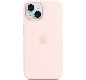 Apple iPhone 15 Silicone Case with MS - Light Pink / SK (MXPH3ZM/A)