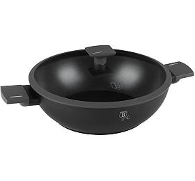 BERLINGERHAUS Pnev WOK s titanovm povrchem a poklic 30 cm Antracit Collection BH-8125