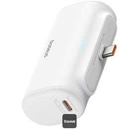 Powerbanka Baseus Compact 5000mAh, 20W, s konektorem USB-C bílá