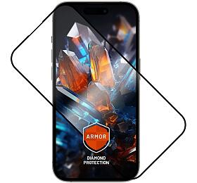 Ultra odoln tvrzen sklo FIXED Armor s Anti-dust apliktorem a AR vrstvou pro Apple iPhone 15 Pro Max, ern