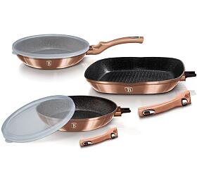 BERLINGERHAUS Sada pnv s odnmatelnou rukojet 5 ks Rosegold Metallic Line steak BH-7038