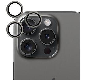 Epico Aluminium Lens Protector iPhone 16 Pro/16 Pro Max Čirý obraz - černý titan