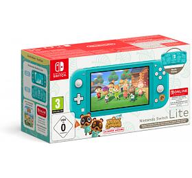 Nintendo Switch Lite Turquoise+ACNH bundle+NSO 12M