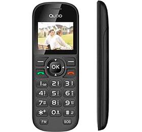 Mobiln telefon QUBO, QUBO D-1803 BK SEN, seniorsk, Bluetooth, 2 SIM, USB-C, vstup pro sluchtka