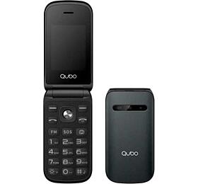 Mobiln telefon QUBO, X-209 BK 4G, TLF LCD displej, fotoapart, bluetooth, tlatko SOS, USB-C
