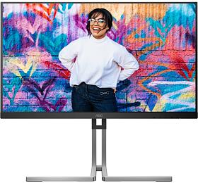 AOC LCD Q27U3CV 27" IPS QD / 2560x1440@75Hz / 4ms / 420cd / HDMI / DP / 4xUSB / USB-C dock / RJ45 / Repro / Pivot / HAS / VESA