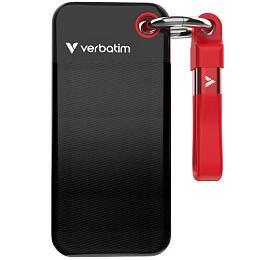 Verbatim Pocket SSD 1TB USB 3.2 Gen 2, extern Solid State Drive, ern/erven (32192)