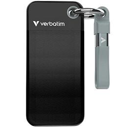 Verbatim Pocket SSD 1TB USB 3.2 Gen 2, extern Solid State Drive, ern/ed (32190)