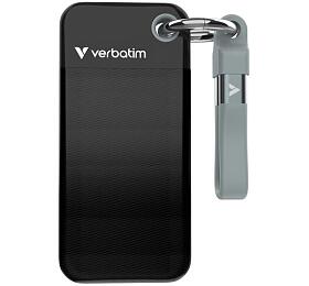 Verbatim Pocket SSD 2TB USB 3.2 Gen 2, externí Solid State Drive, černá/šedá (32194)
