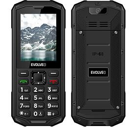 EVOLVEO StrongPhone X5, vodotsn odoln Dual SIM telefon, erno-ed (SGP-X5-GY)