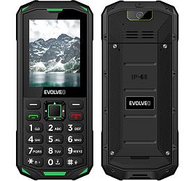 EVOLVEO StrongPhone X5, vodotsn odoln Dual SIM telefon, erno-zelen (SGP-X5-GR)