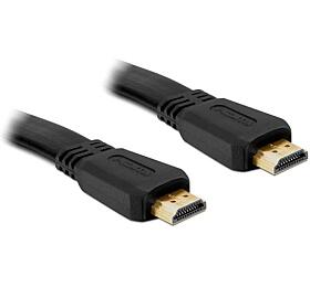 Delock HDMI 1.4 kabel A/A samec/samec, plochý, délka 3 metry (82671)