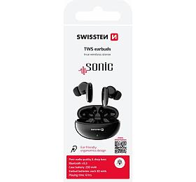 BLUETOOTH TWS SLUCHÁTKA SWISSTEN SONIC ČERNÁ