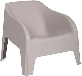 PETRA ARMCHAIR plastov keslo - taupe-ed TOOMAX