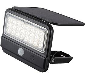 77040 Flaxton solrn nstnn svtidlo se senzorem LED 7W/700lm 4000K IP54 ern, prhledn Rabalux