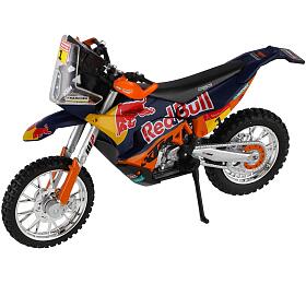 Teddies Motorka Bburago Red Bull KTM Rally Dakar 2019 kov/plast 12cm na voln chod v krabice 17x11cm