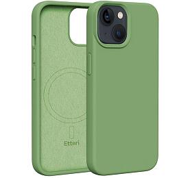 Silikonov TPU pouzdro Etteri Mag pro iPhone 14 svtle zelen