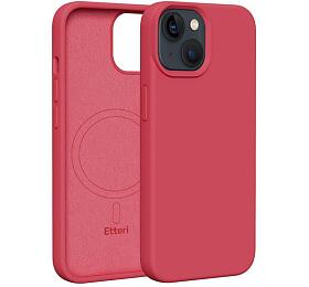 Silikonov TPU pouzdro Etteri Mag pro iPhone 14 raspberry