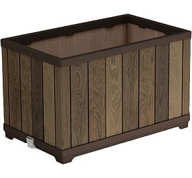 KETER Květináč DECO RECTANGLE WALNUT