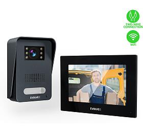 EVOLVEO DoorPhone AP1-2 drtov videotelefon s aplikac, ern (DPAP1-B)