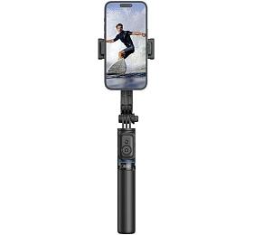 Selfie ty s Bluetooth a stativem XO SS13 106cm ern