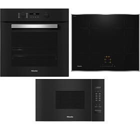 SET Trouba Miele H 2467 B ACTIVE + Indukn deska Miele KM 7361 FR + Mikrovlnn trouba Miele M 2230 SC