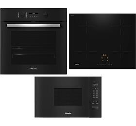 SET Trouba Miele H 2766-1 BP 125 Edition + Indukn deska Miele KM 7361 FL + Mikrovlnn trouba Miele M 2230 SC
