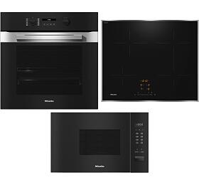SET Trouba Miele H 2861-1 B 125 Edition + Indukn deska Miele KM 7363 FR + Mikrovlnn trouba Miele M 2230 SC