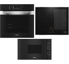 SET Trouba Miele H 2861-1 B 125 Edition + Indukn deska Miele KM 7466 FR 125 Edition + Mikrovlnn trouba Miele M 2230 SC