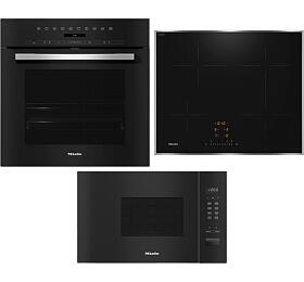 SET Konvektomat Miele DGC 7151 + Indukn deska Miele KM 7363 FR + Mikrovlnn trouba Miele M 2230 SC