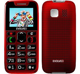 EVOLVEO EasyPhone, mobiln telefon pro seniory s nabjecm stojnkem, erven (EP-501-RD)